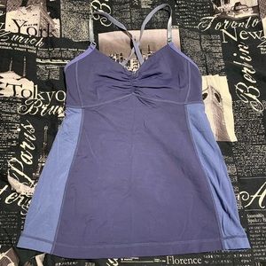 Purple pinch front Lululemon top size 4